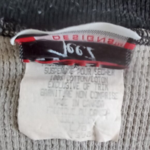 Vintage 90S Wile E. coyote grey/black ringer Tee Size Large - Picture 3 of 9